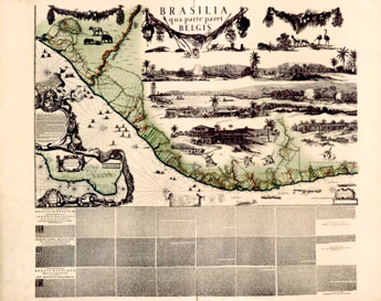 Atlas des Großen Kurfürsten, Brasilien-Karte Foto: Staatsbibliothek, Karten-Abtl.