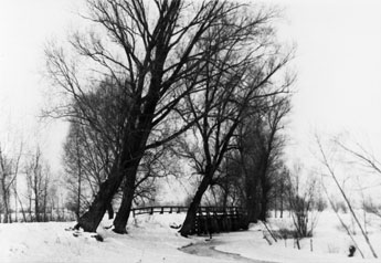 Neustädter Brücke bei Priebrow im Winter Foto: Sammlung Helmuth Nultsch